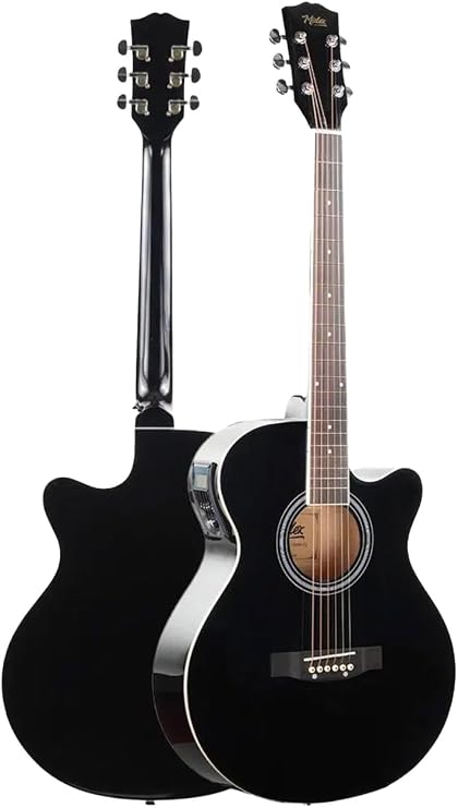 Midex XC-300XBK-EQ Profesyonel Siyah Elektro Akustik Gitar 4/4 Yetişkin Üst Segment