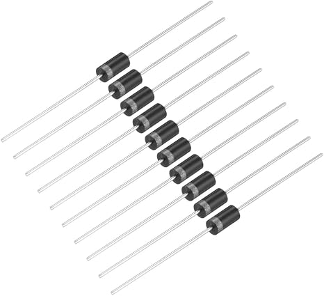 (120Pcs) 1N4001 Rectifier Diodes, 1A 50V DO-41 Axial Diodes, 1amp 50Volt Electronic Silicon Diodes