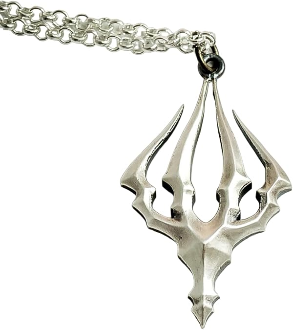 Hollow Knight King's Brand silver pendant - video game cosplay jewelry - necklace