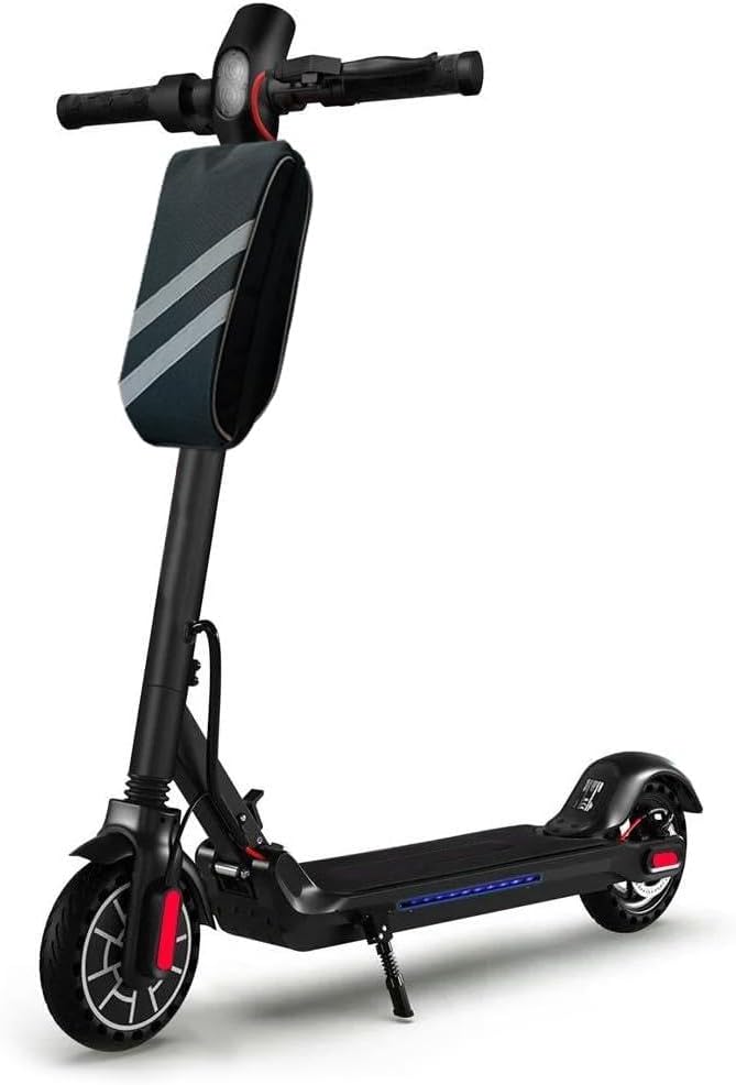 Microcase Portable Waterproof 3 Compartment Large Interior Volume Flashing Scooter Bike Bag AL4249 Black