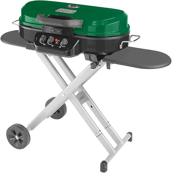 Coleman RoadTrip 285 Portable Propane Grill, 3 Burners, Green