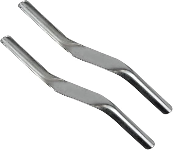 2 PCS Brick Jointer Tool Double End Steel Mortar Finishing Tool for Builders and Bricklayers, 11.42in x 0.79in, Perfect Joints Between Bricks