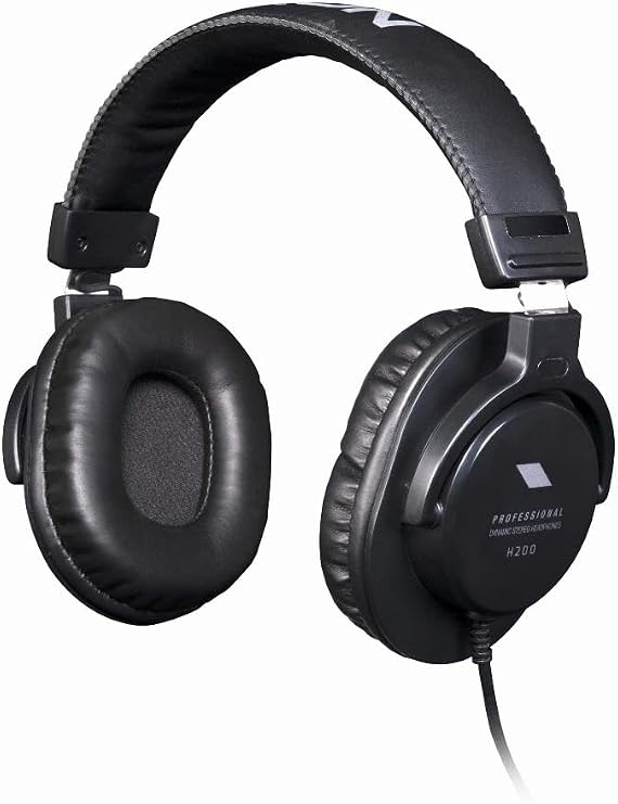 PROEL Eikon H200 Supra-Aural Monitor Closed-Back Professional Stereo Headphones with 1/8" and 1/4" Jacks