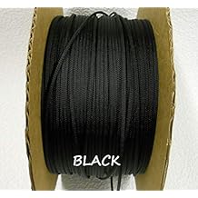 Techflex PTN0.25BK25 Flexo PET General Purpose 1/4-inch Cable Sleeve, Black, 25 Foot