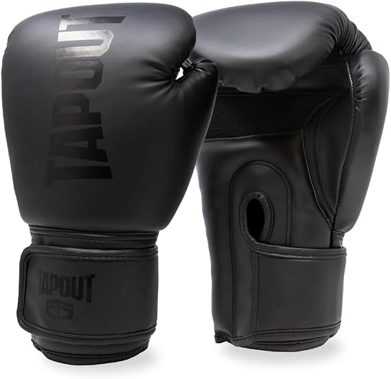 TAPOUT Boxing Gloves with Breathable Mesh Palm for Men and Women in Training, Muay Thai, Kickboxing, Sparring, and MMA