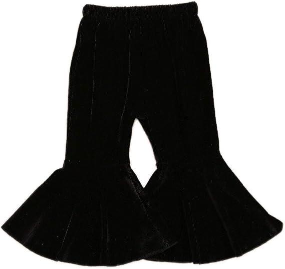 Toddler Bell Bottoms Baby Girls Ruffle Leggings Bell-Bottomed Flare Pants Trousers