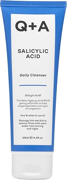 Q+A Salicylic Acid Cleanser 125 ml Exfoliating Facial Cleanser