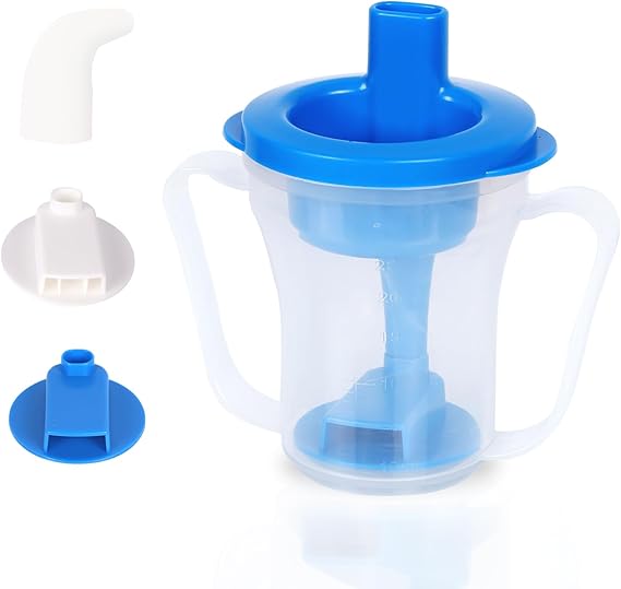 dsfgybj Elderly Dysphagia Cup - Prevent Choking with 5cc or 10cc Liquid Dispenser - Ideal for Those with Swallowing Difficulties - Liquids Only