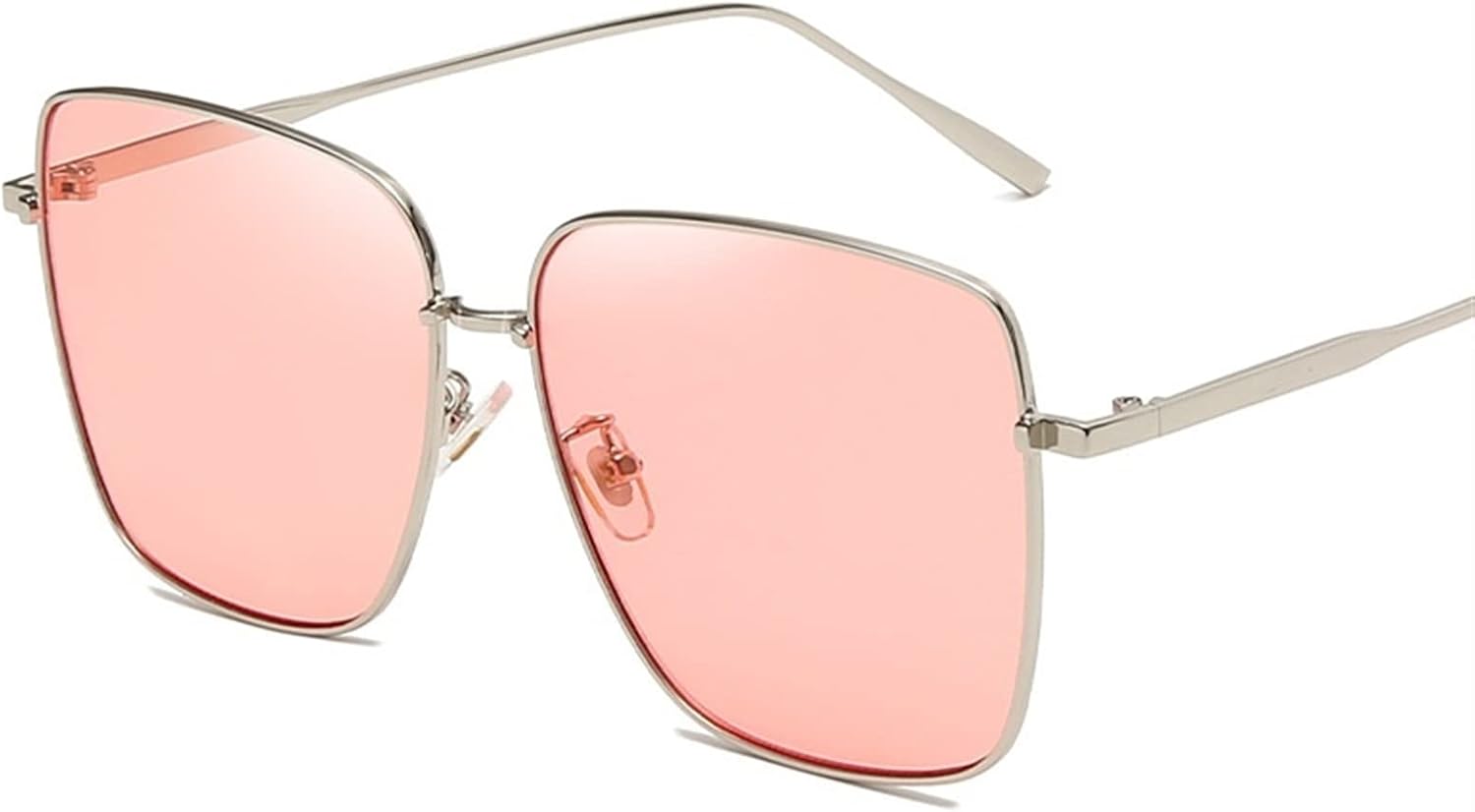 GAOXIN Metal Large Frame Fashion Sunglasses Men and Women Street Shooting Outdoor Vacation Sunshade Color : D, Size : Medium