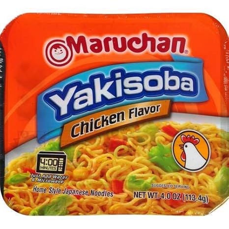 Maruchan Yakisoba Chicken Flavor Noodles, 4 Oz. (Pack of 2)