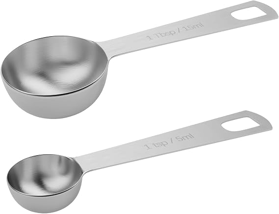 1tbsp Single Measuring Sponn and 1 tsp Single Measuring Spoon Bundle