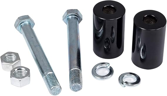 2'' Rise Handlebar Risers Extension For Harley 1-1/4'' Handlebars Black Motorcycle Spacers Made of Alloy Steel