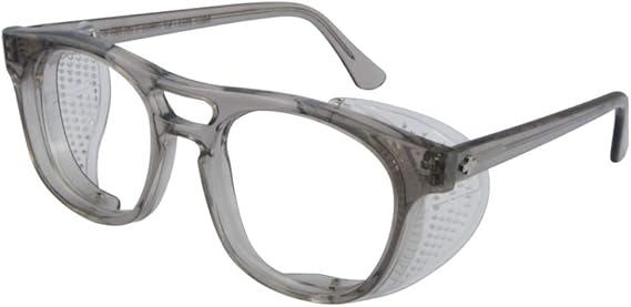 ProEyes 13,Safety Blue Light Blocking Multifocal Readers with Protective Side Shield, Anti-Reflective Resin Lens, 0 Power on Top Lens (Gray, 275 x)