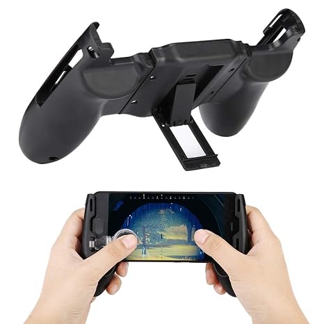 Hakeeta Mobile Phone Gamepad, 3 in 1 Holder Telescopic Gamepad Controller,Back bracket design, Foldable Removable Sucker, Small, Lightweight, For Phone 4.5-6.5 inch,10mm thickness or less