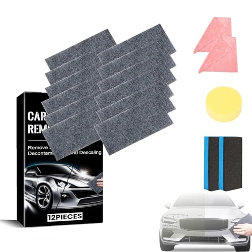 Scratch Remover Cloth,Nano Magic Car Scratch Remover Cloth, Thickened Magic Cleaning Cloth,Multipurpose Nano Car Paint Restore Cloth 12pcs