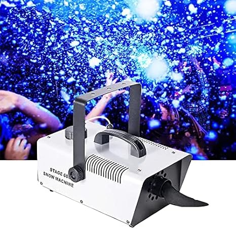 Stage Snow Machine, 1500W Snow Effect Spraying Machine with Remote Control,Snow Machine Snow Foam Maker Snow Blowing Machine for DJ Club Stage Indoor