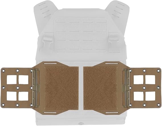 Expander Wing Pouch for Chest Rig, Quick Release Small Elastic Cummerbund with Hook & Loop Panel
