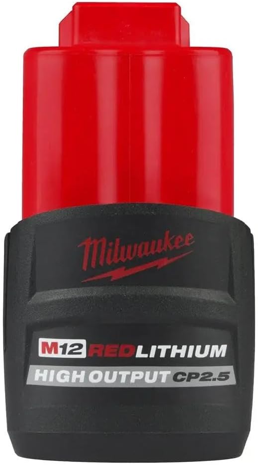 Milwaukee 48-11-2425 M12 REDLITHIUM HIGH Output CP 2.5Ah Battery