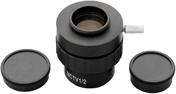 AmScope AD-C20 0.5X C-mount Lens Adapter for Video Camera Microscopes