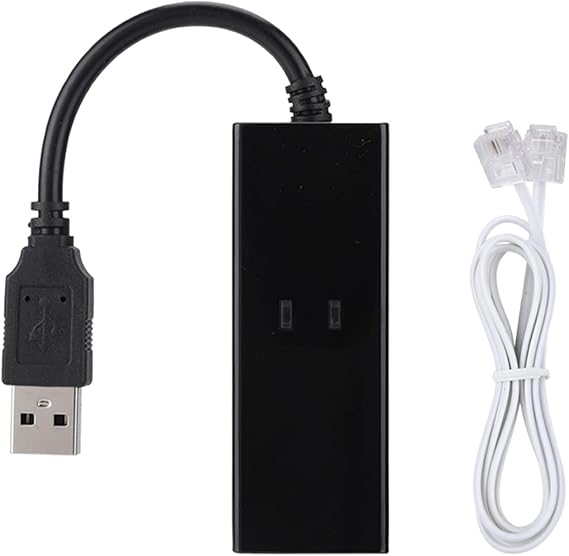 USB 56K External Dial Up Voice Fax Data Modem Fit for win7