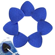 7 Pack Upgrade Car Windshield Cleaner Tool Bonnets, Microfiber Cloths for Inside Windshield Cleaning Tool Pads, Interior Windshield Cleaner Tool Replaceable Cleaning Bonnets, Fit 6.5, Blue