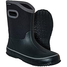 Itasca Kids Youth Bayou Rubber/Neoprene Waterproof Boots, Black, Size 6