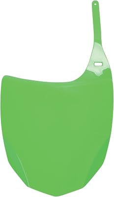 UFO Plastics Front Number Plate Green for Kawasaki KLX110 10-11