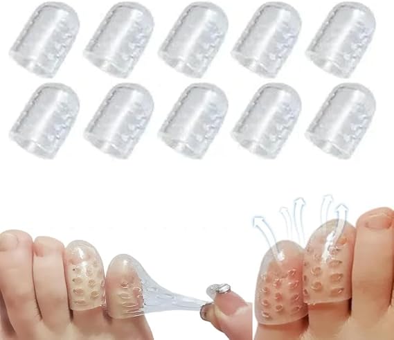 Silicone Anti-Friction Toe Protector, Gel Toe Covers for Women (10pcs)