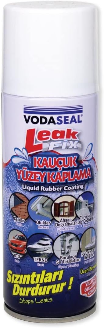VODASEAL Leak Fix Kauçuk Kaplama, Beyaz, 200 Mililitre