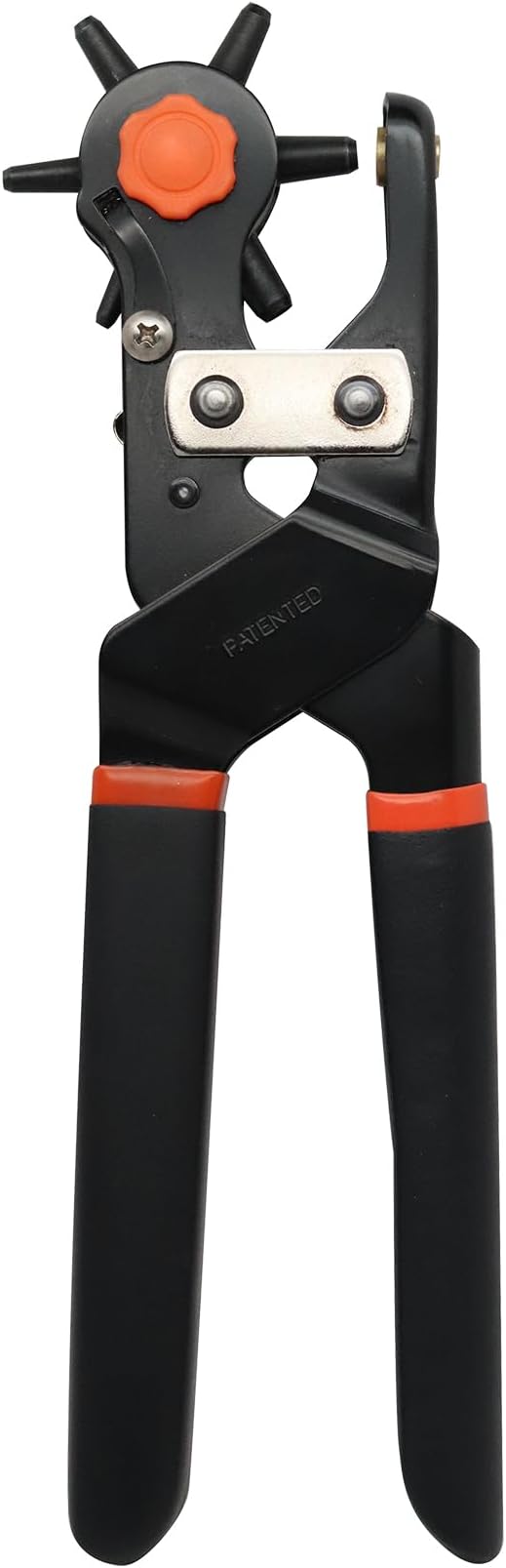 Realeather T3221 Heavy Duty Power Leather Punch for Crafting, 6 Sizes, Black, 1-Piece