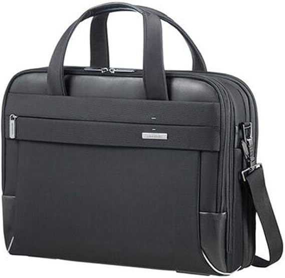 Samsonite BAILHANDLE 15.6" EXP (BLACK) -SPECTROLITE 2.0 Hand Luggage, Black, Black (Black), Laptop briefcase 15.6 Inch Expandable, Hand Luggage