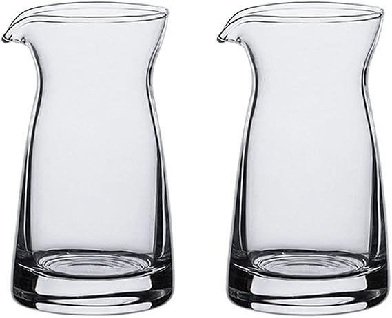 2pcs Glass Creamer Pitcher Sauce Serving Pitcher Milk Creamer Jug,100ml