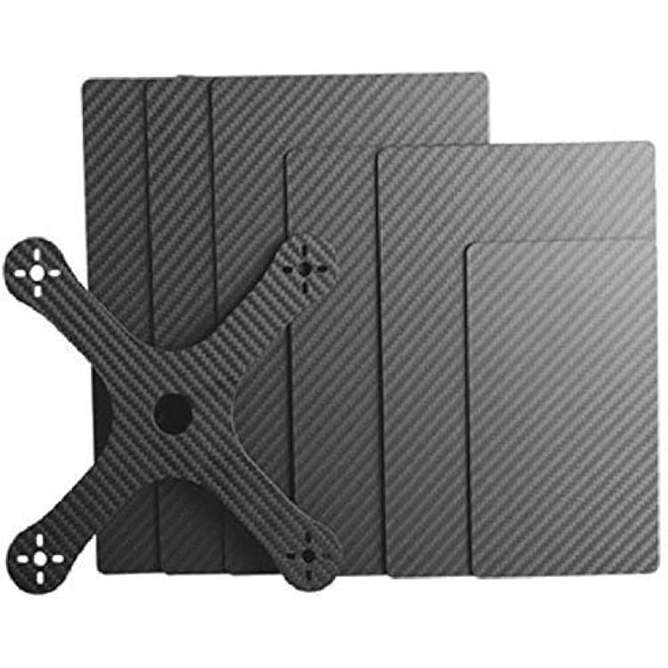 200mm x 300mm x2mm 100% 3K Carbon Fiber Plate Plain Weave Panel Sheet 2mm ThicknessGlossy Surface 200X300X2MM
