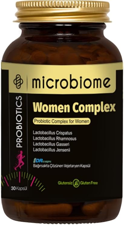 Microbiome Probiotic Complex For Women L. Jensenii, Crispatus, Gasseri, Rhamnosus 30 Kap. Kadın Özel Probiyotik