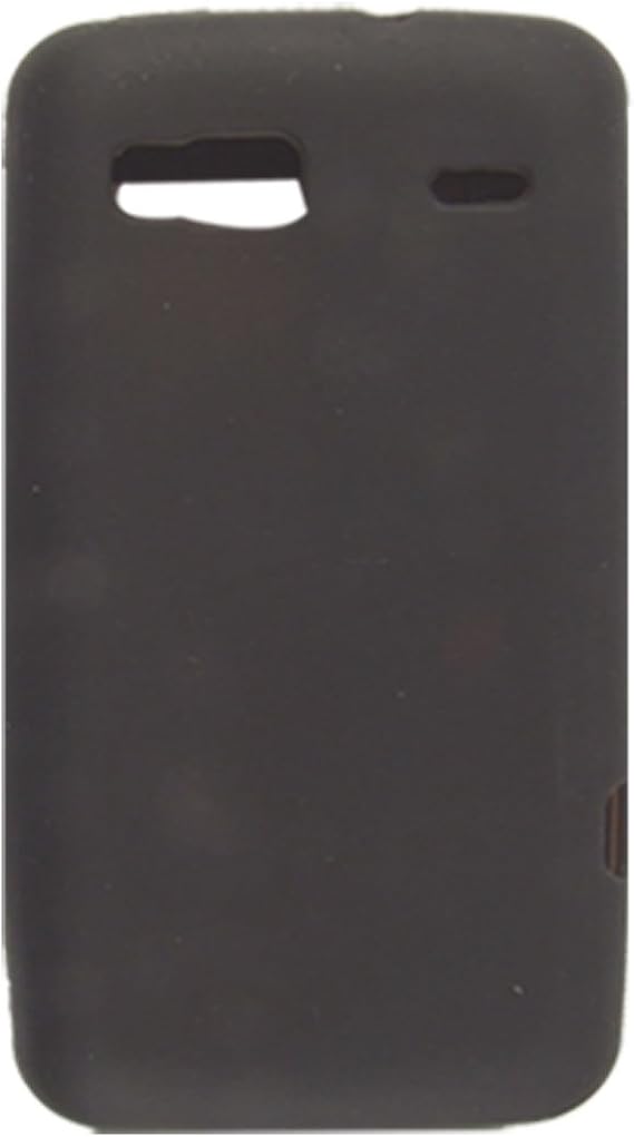 Ruilogod Black Soft Silicone Skin Case Cover for HTC Desire Z