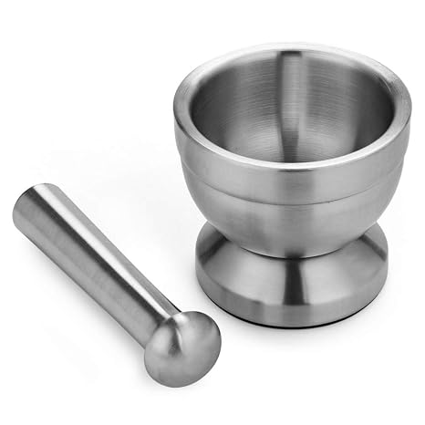 Stainless Steel Double Pill Crusher Food Safe Spice Grinder