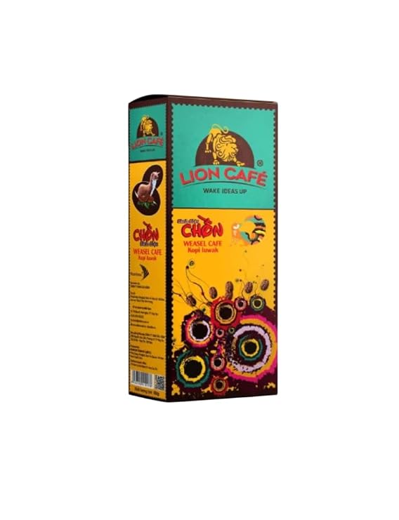 Luwak Coffee Civet weasel ca Phe Rang Xay Chon Sanh Dieu Vietnam Lion Cafe 500gr