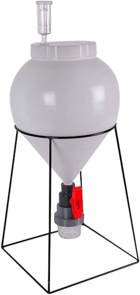 FASTFERMENT - FF3G 3 Gallon Conical Fermenter - Perfect 3 gallon fermenter or a small batch 1 gallon fermenter. (Stand and all hardware included)