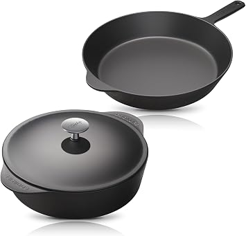 COOKLIFE 12 inch skillet + 5.5 qt dutch oven