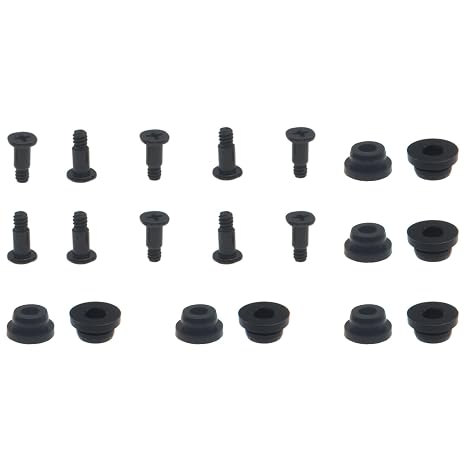 10 Pcs 2.5 Inch Hard Disk Drive Shock Absorbing Screws PC Hard Disk Drive Mounting Accessories with Shock Absorption Rubber Washer for HDD SSD