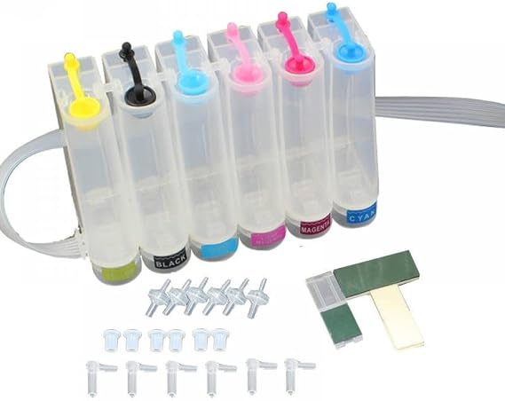6 Color Universal CISS Kit with Ink Tank System and Accessories Compatible with /// Printers