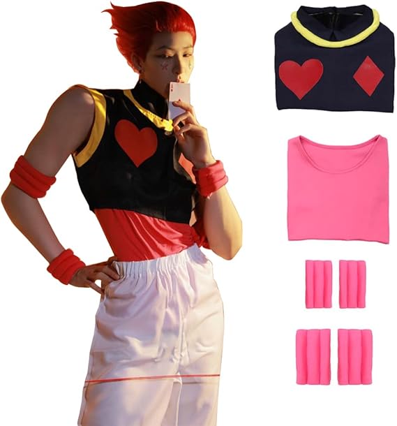 Hunter Hisoka Cosplay with Decorative Halloween Full Set Of Costumes with Wigs Anime Cosplay Men and Women