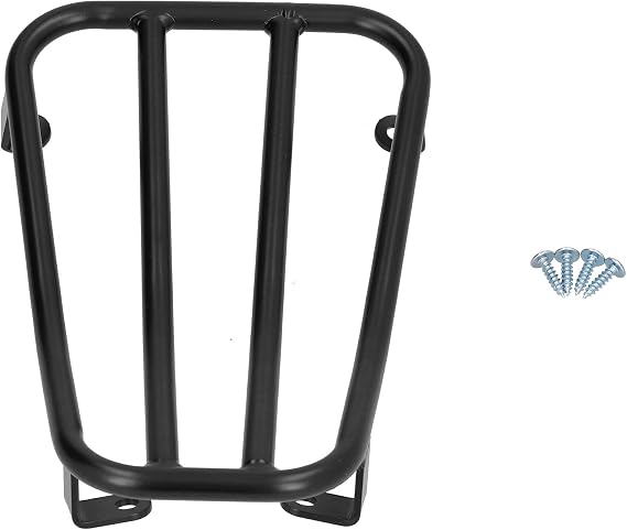 CDQL Motorcycle Rear Luggage Rack - Aluminum Alloy Detachable Black Motorcycle Rear Rack - Solo Seat Luggage Rack Luggage Shelf for Vespa GTS 300 Sprint Primavera 150