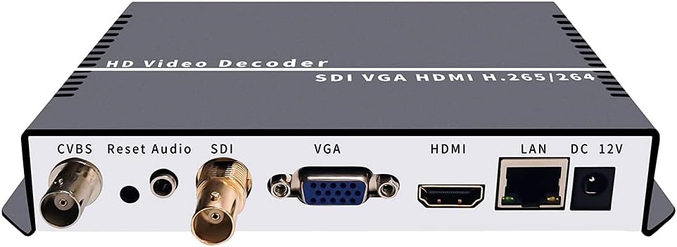 iseevy H.265 H.264 SDI Decoder with SDI HDMI VGA CVBS Output Support RTMP SRT RTSP UDP HTTP
