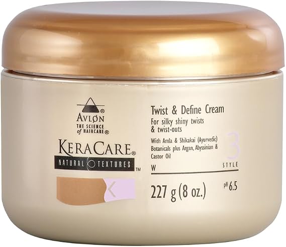 KeraCare Natural Textures Twist & Define Cream- Smooth, Defined Twist-Outs & Braid-Outs 8oz