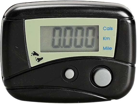 Accurate Mini Electronic Pedometer Portable Step LCD Pedometer Walking Distance Calorie Counter with Clip Miles/Km Black Calorie Counter
