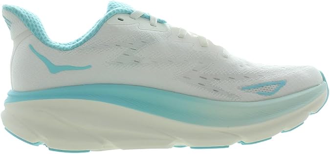 HOKA Clifton 9 Womens Shoes (Frost/Rose Gold, US Footwear Size System, Adult, Women, Numeric, Medium, 10)