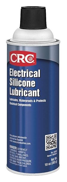 CRC Electrical Silicone Lubricant 02094 10 Wt Oz., Premium Grade Silicone Aerosol for High Temperature Applications