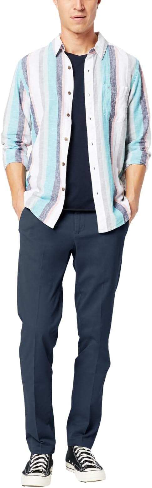 Dockers Men's Workday Khaki Slim Fit with Smart 360 FlexTM