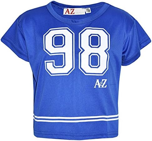 A2Z 4 Kids Girls Top Kids 98 Print Stylish Fashion T Shirt Crop Top 7-13 Year